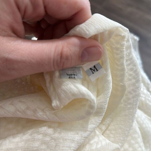 Peter Cohen 100%‎ Silk Blouse Stunning Sheer Top Sz M - Picture 5 of 6